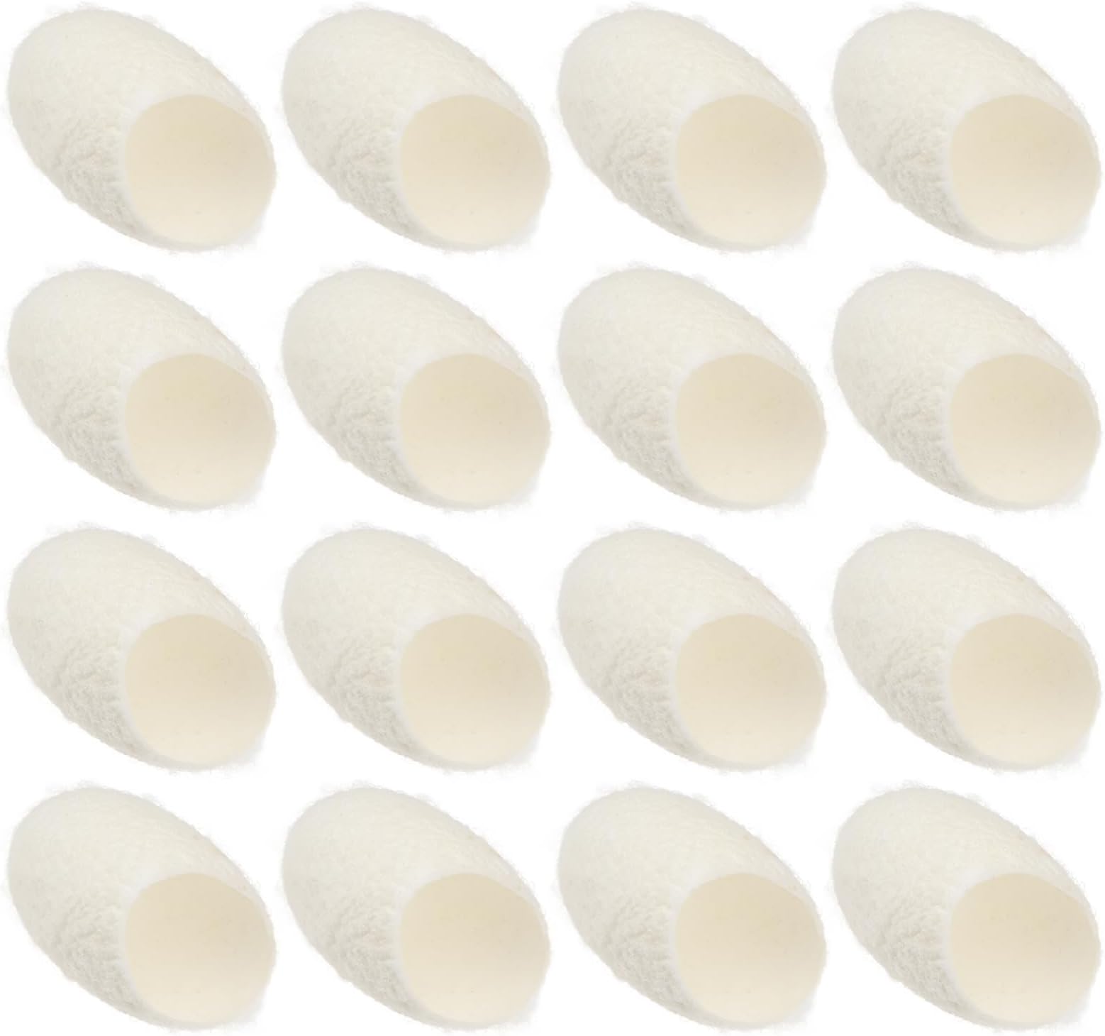 Minkissy 100pcs Organic Natural Silk Ball Cocoons Facial Cleanser Balls Beauty Care Tool for Women Girls