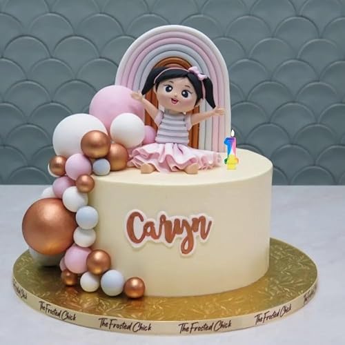 Miniatura 3 de Vela de cumpleaños de arcoíris con número vibrante "1", 2.75 pulgadas (1 unidad), perfecta para celebraciones memorables de primer cumpleaños