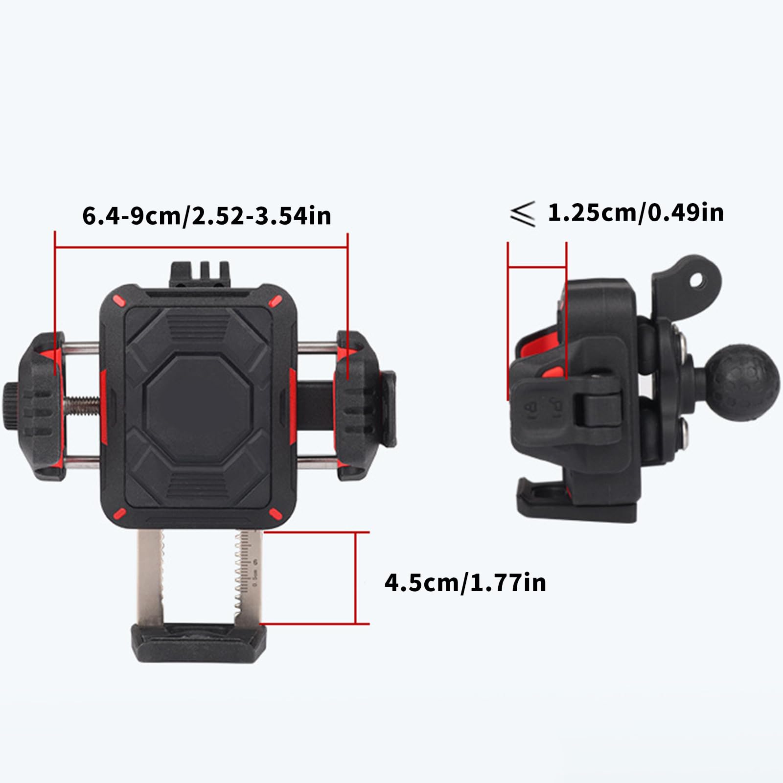 Supporto per telefono girevole a 360 gradi con design antifurto e smorzamento delle vibrazioni per una navigazione fluida Clip per telefono forte