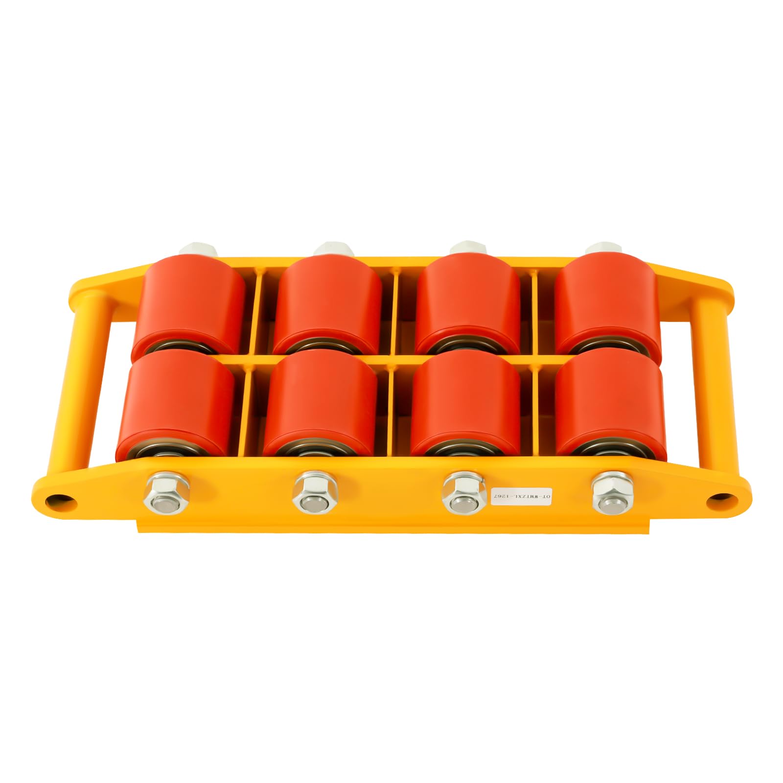 Carro de transporte de carga pesada, ruedas 12T, 8 ruedas, suspensión, para maquinaria, tuercas reforzadas, bordes lisos, para casas, tiendas exprés, almacenes