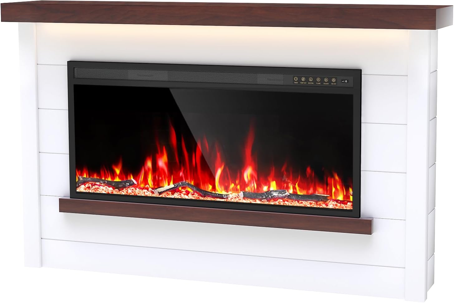 Chimenea Eléctrica 60" con Repisa y Soporte para TV
