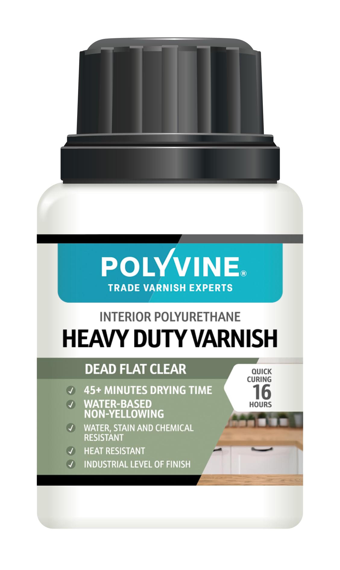 Polyvine Heavy Duty Varnish Dead Flat 100ml