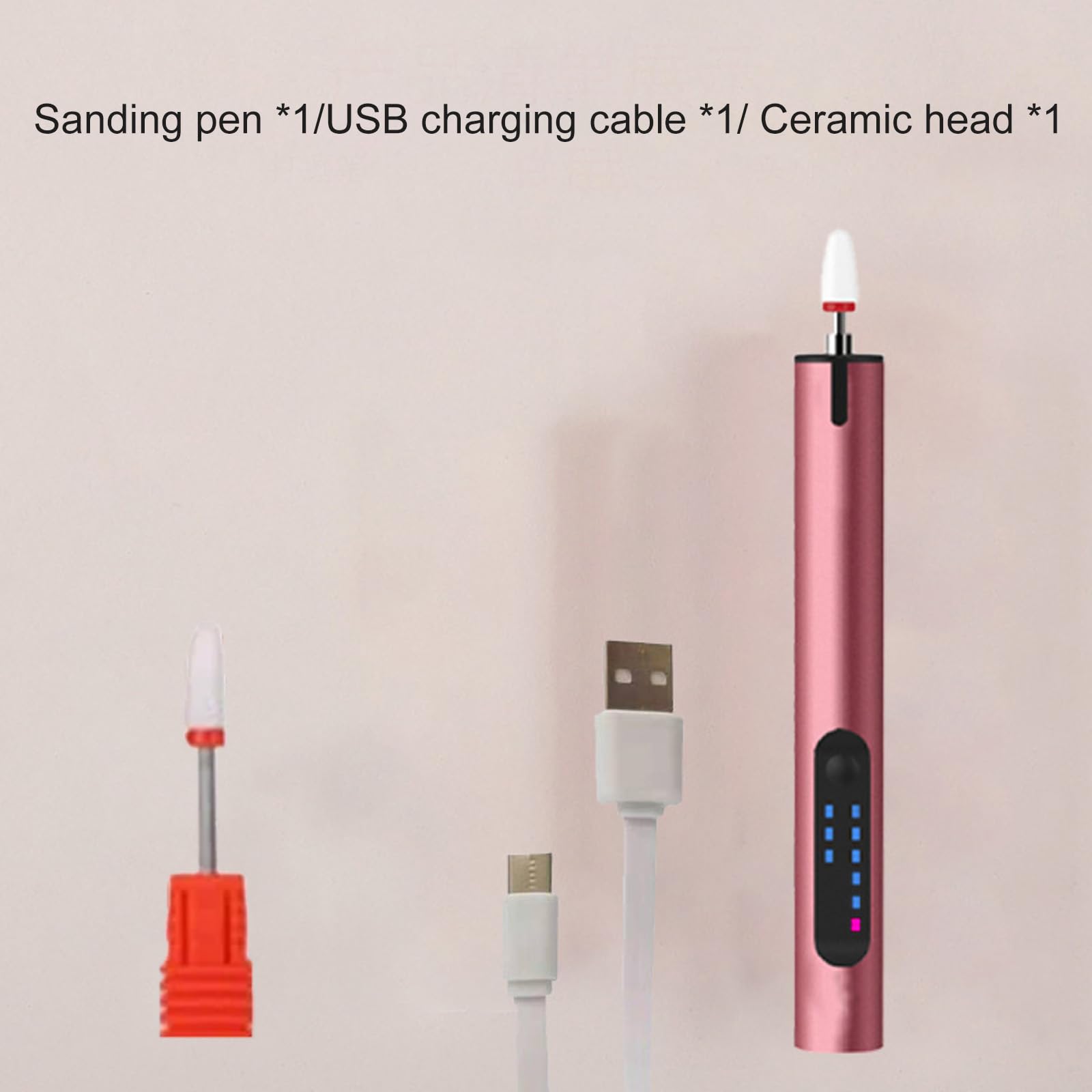 Trapano elettrico senza fili per unghie trapano per unghie per gel acrilico polvere smalto portatile manicure pedicure strumento