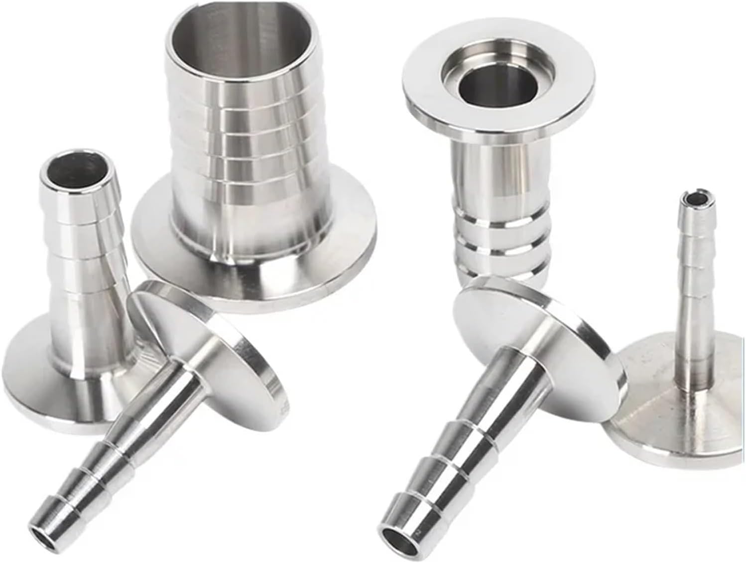 6 8 10 12.7 14 15-50mm Hose x KF50 Vacuum Clamp SUS304 Stainless Seel Pipe Fitting Connector (38mm)