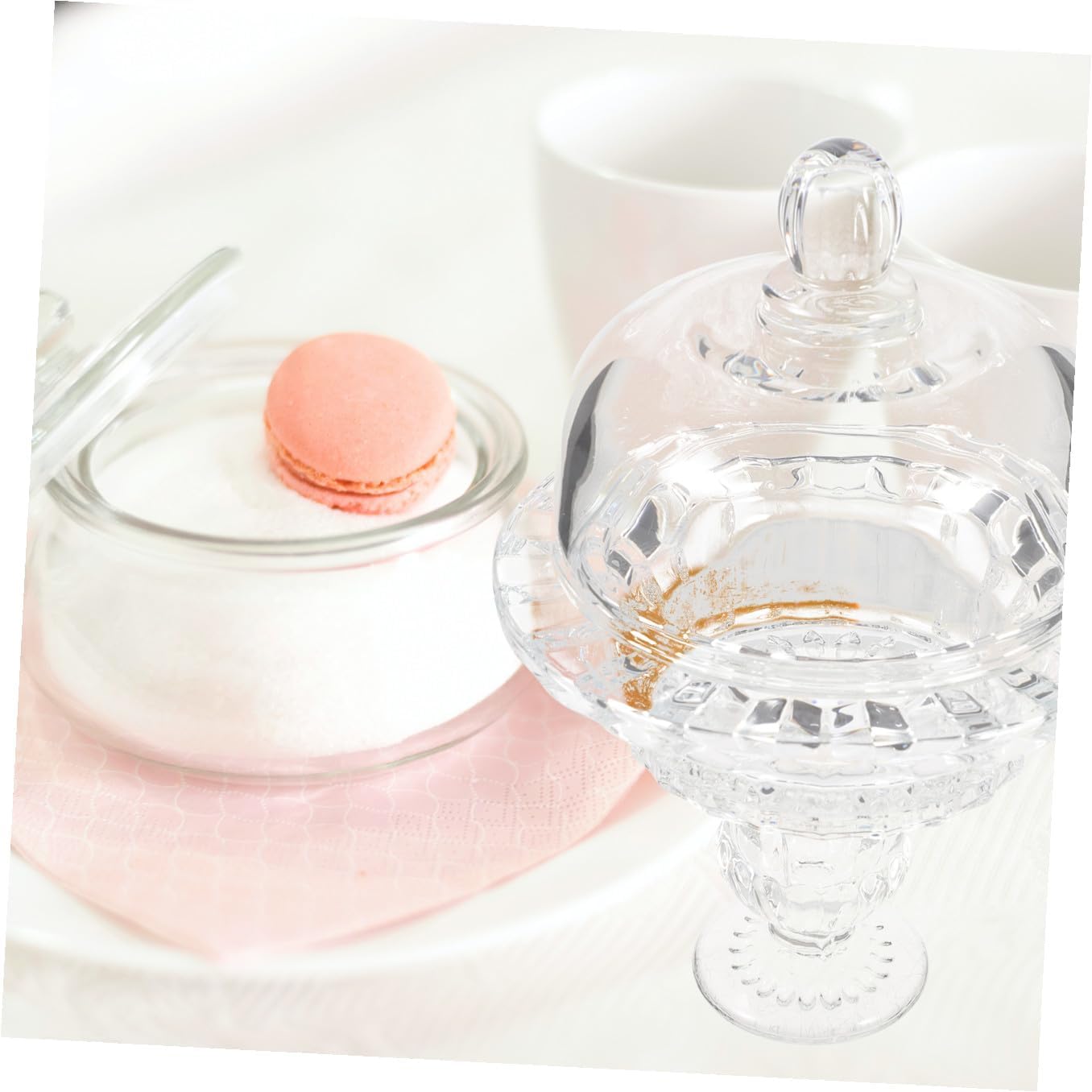 Sealing Storage Jar Creative Glass Dessert Bowl with Lid for Wedding Home Versatile Yogurt Candy Container Elegant Design for Snacks Treats