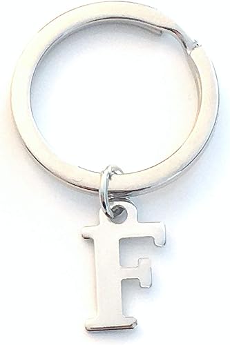 Llavero con inicial, A B C D E F G H I J K L M N O P Q R S T U V W X Y Z Llavero con monograma, regalo para nuevo conductor, regalo personalizado