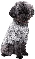 Vista 3 de Jecikelon - Ropa para mascotas, suéter suave, cálido y grueso, suéter de invierno para perros (talla S, color gris)