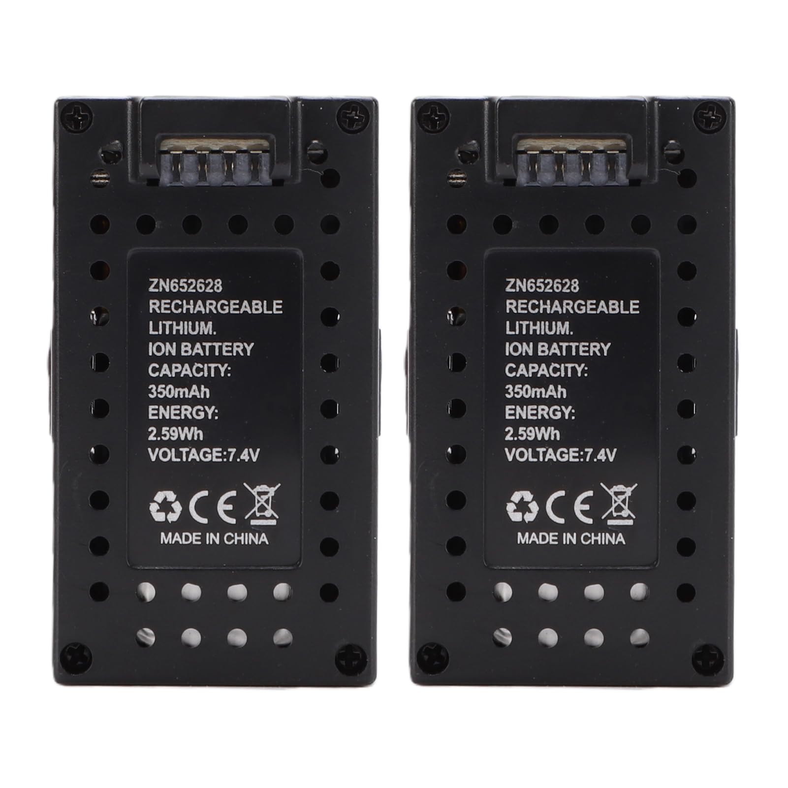 Generic High Performance Lightweight 7.4V 350mAh Battery Fit For RC ERA C138 C138PRO Helicopter Power Supply For Uninterrupted Flying Sessions (2pcs)