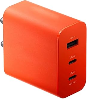 65W GAN Charger Compatible with Phone All Model Support Adapter Only (65W Orang)