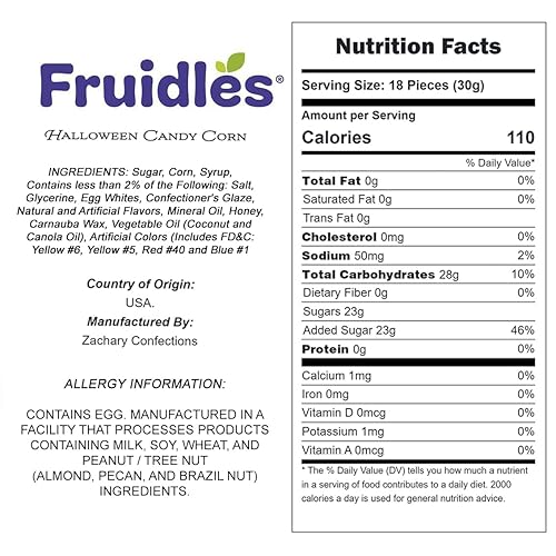Miniatura 2 de Maíz de caramelo de Halloween, bolsas clásicas de dulces de Halloween, sin gluten, aperitivos divertidos y festivos, bolsas individuales de 1 onza