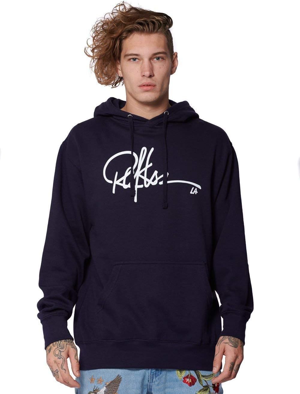 Young and Reckless - Signature Hoodie- Navy - M - Mens - Fleece - Hoodies - Navy