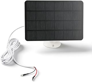 Solar Panel Charger for Nest Camera, 5V 10W Solar Power Charger for Doorbell 2K Camera for Video Doorbell 2 for Doorbell 3 (CSP4W-O-W)