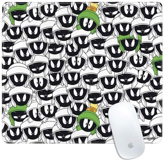 Skinit Extra Large Gaming Mouse Pad - Officially Licensed Looney Tunes Marvin The Martian Super Sized Design with Stitched Edges, Waterproof, Non-Slip Rubber Base, Desk Mat for Keyboard & Mouse