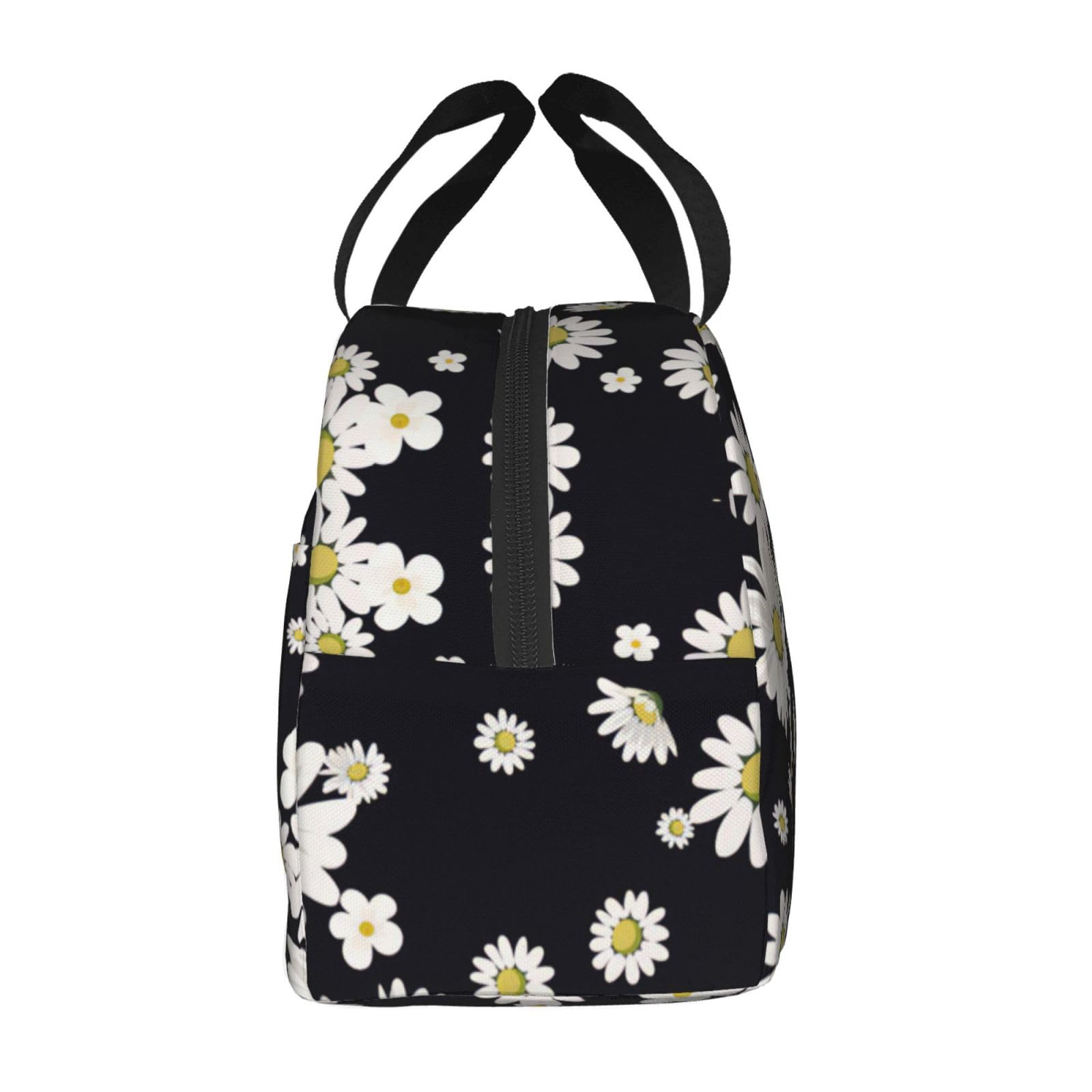 Borsa Termica Per Pranzo Con Margherita – 21,6x12,7x20,3 Cm – Impermeabile, Isotermica, Con Tasca Frontale – Per Picnic, Ufficio, Scuola - 3