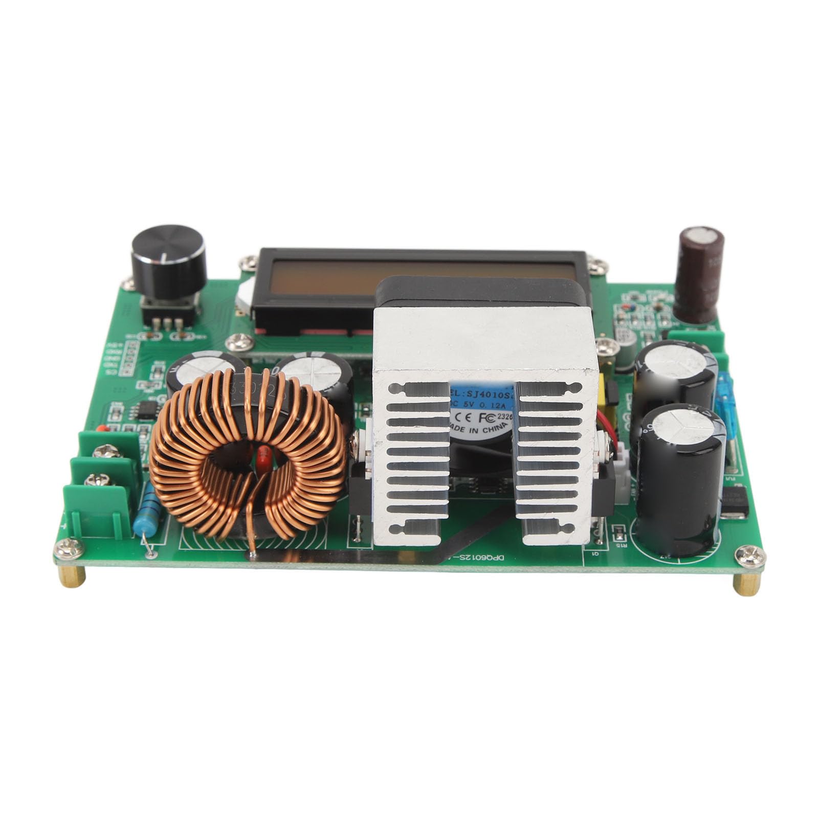 Hyuduo Przetwornica Prądu Stałego, moduł Przetwornicy Napięcia z regulacją Napięcia PCB, z Wyświetlaczem Cyfrowym i Wyjściem Stałoprądowym, do Stosowania w Zasilaczach Elektroniki
