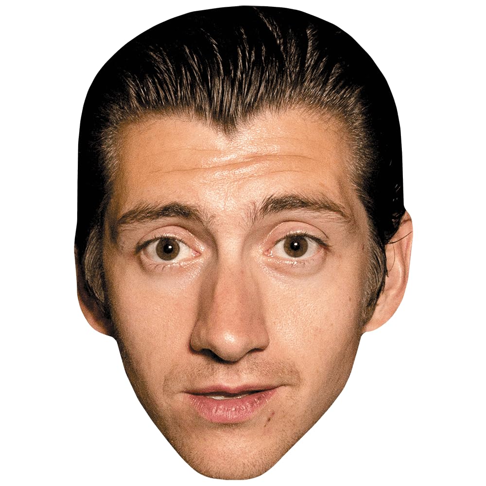 Celebrity Cutouts Lifelike Alex Turner (Smile) Celebrity Mask, Flat Card Face, Fancy Dress Mask