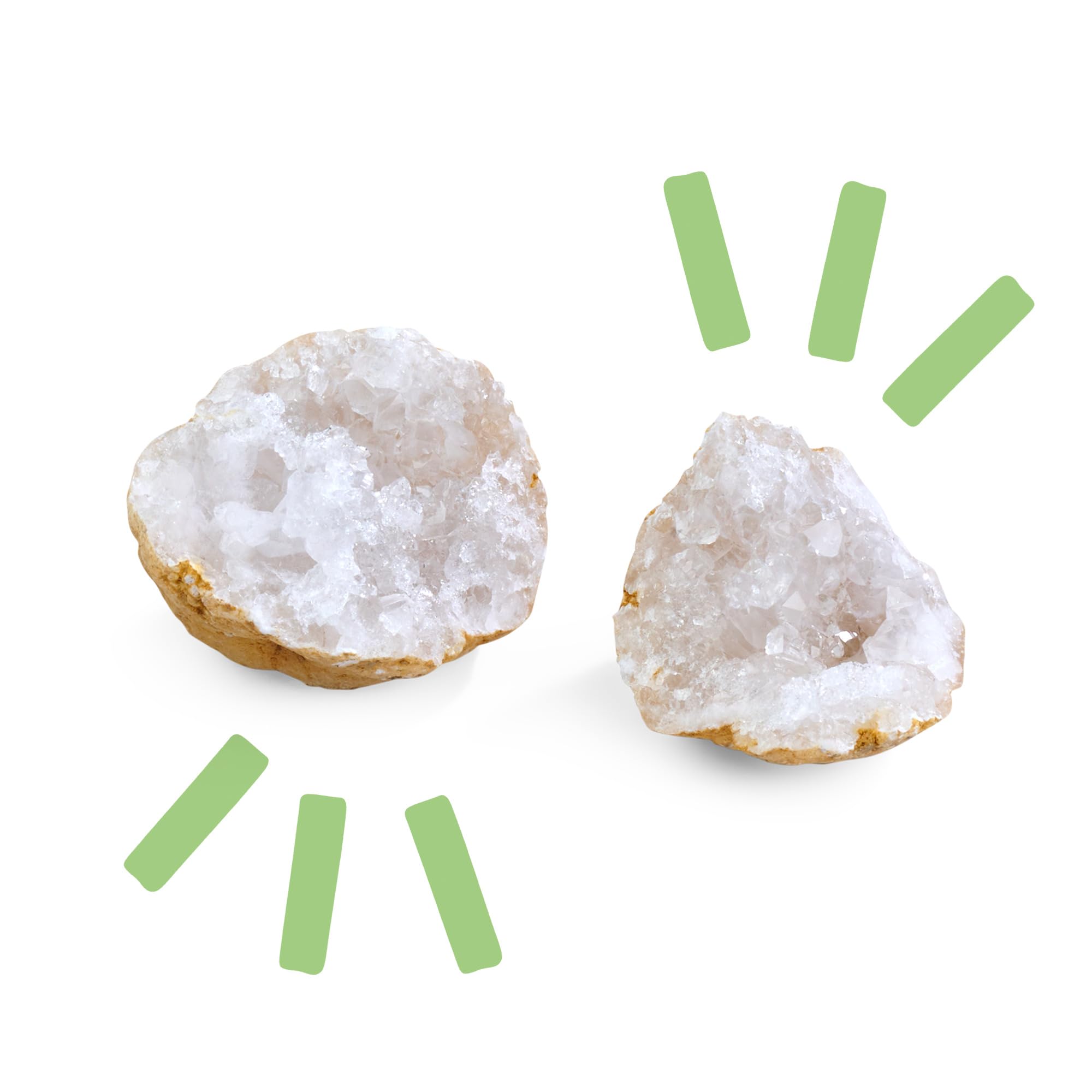 Simba 109452662 - Scout Geoden zum Aufbrechen (5 Steine) - interaktives Forscher- und Entdecker-Spielzeug für Kinder ab 5 Jahre inkl. Lupe & Schutzbrille, je 3-4 cm groß - 5