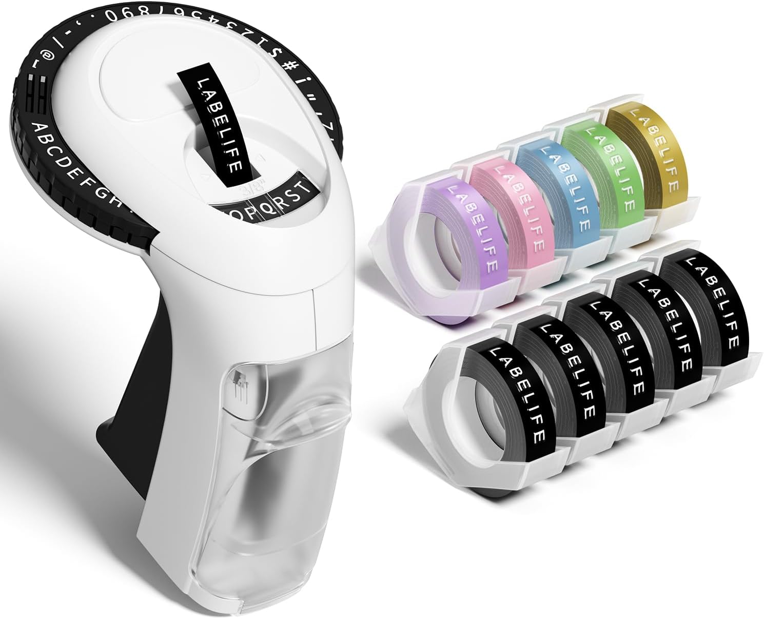 Amazon.com : DYMO Embossing Label Maker with 3 DYMO Label Tapes ...