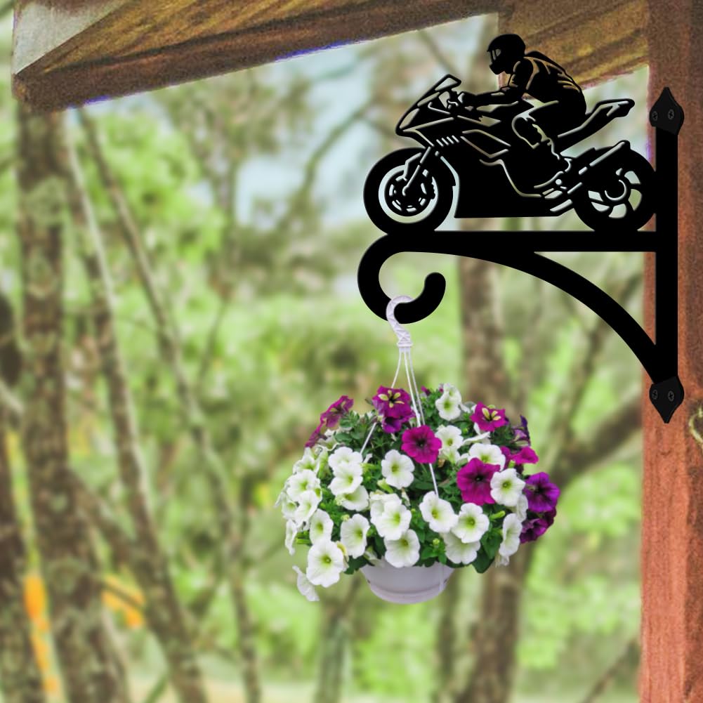 peacoblue 2er Pflanzenhalter Wandhaken,Drache Metall Blumenhalter | Robuster Pflanzenhaken 12"x15" Zoll für Innen und Außen,Halterung für Blumentöpfe,Laternen und Vogelhäuser für Garten