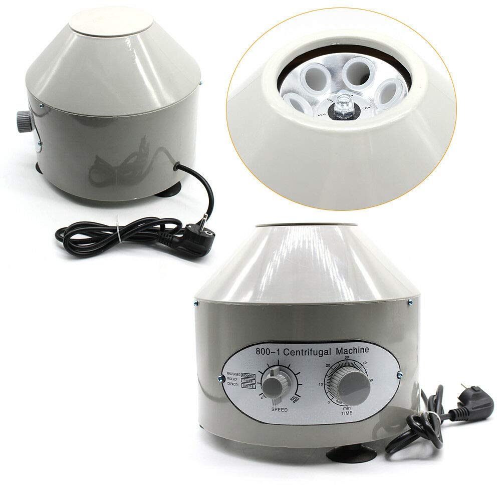 Centrifugadora eléctrica de mesa de 25 W, 4000 rpm, 6 x 20 ml