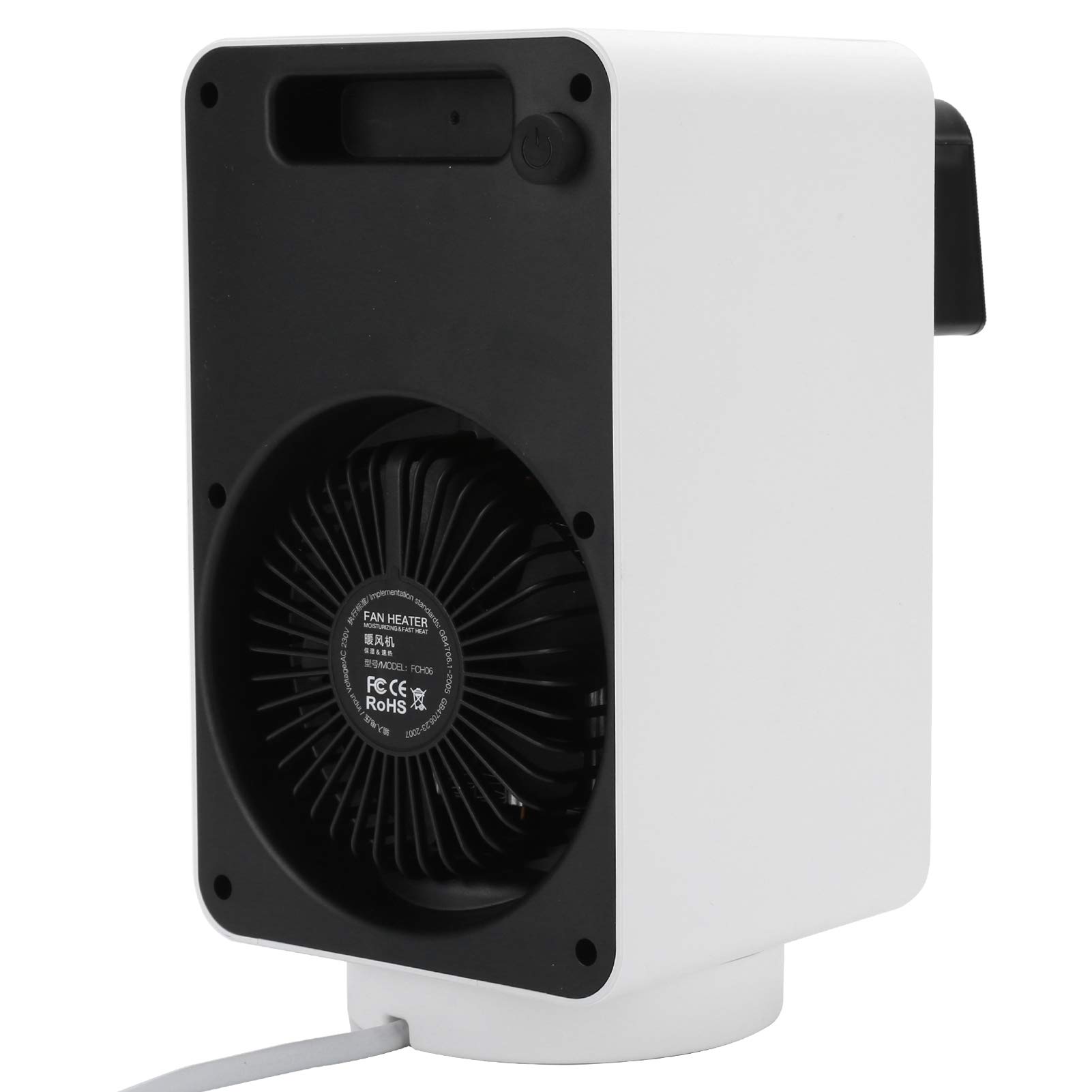 Fdit Calefactor Ventilador con Humidificador, Calentador Portátil 800 W,