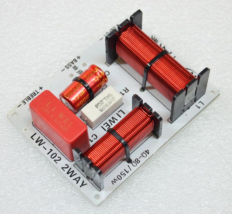 2X 150W 2 Way High-Low Speaker Frequency Divider Audio Crossover Filter