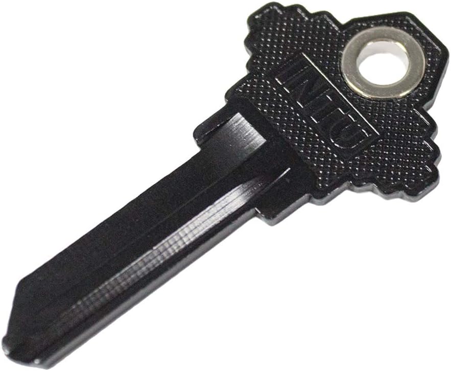 Lucky Line Anodized Black Lightweight Aluminum Magnetic House Key Schlage, Magnetic Key (15620)