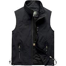 Hixiaohe Mens Vest Lightweight Summer Outdoor Work Travel Fishing Golf Vest