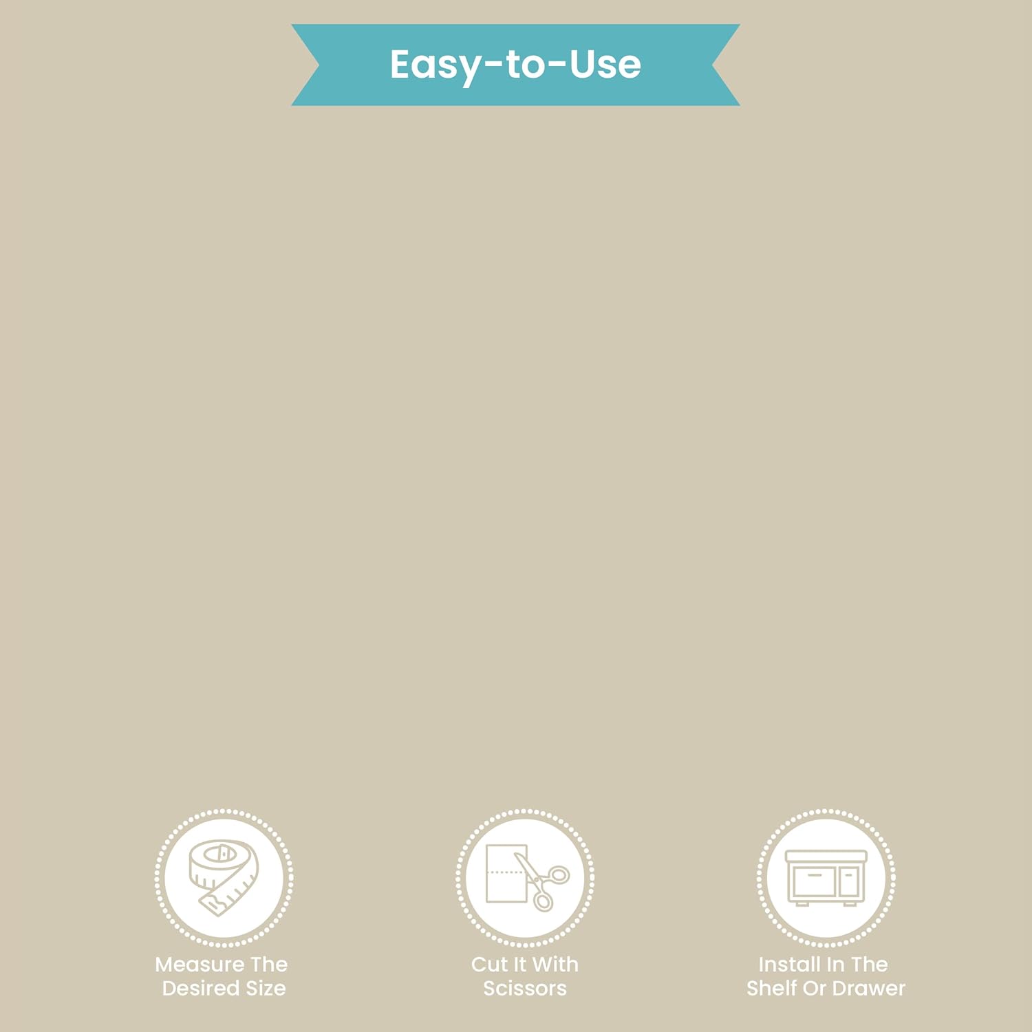 Con-Tact Brand Grip Premium Thick Shelf Liner - Versatile 18-inches x 4-feet Durable Non-Adhesive Non-Slip Drawer and Cabinet Liner in Taupe - Pack of 6 Rolls