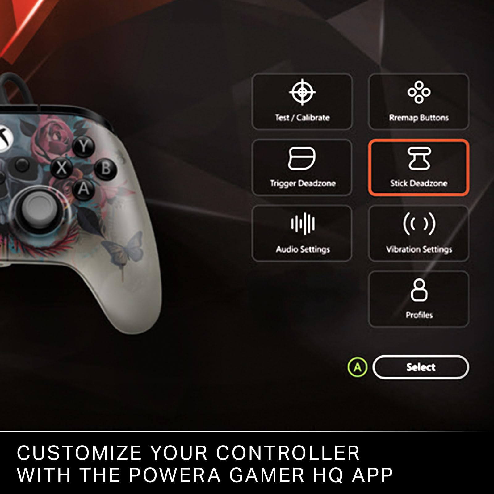 PowerA Manette filaire Advantage Plus pour Xbox Series X|S - Floraison et morosité, sous licence officielle, joysticks réglables, à effet Hall, boutons mappables, compatible Xbox One et Windows 10/11