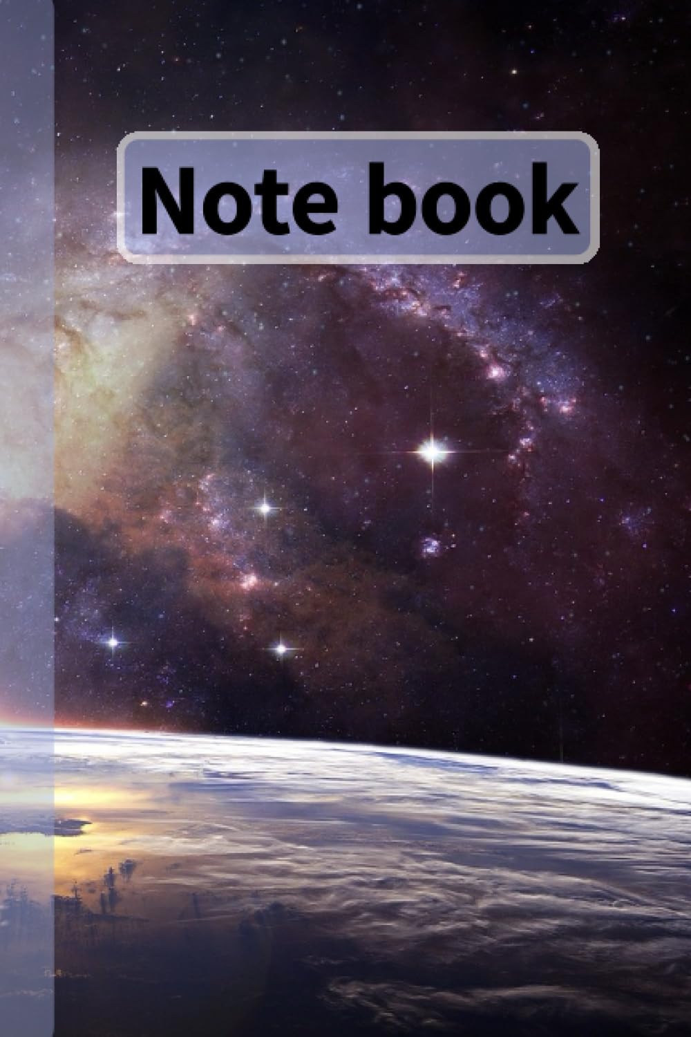 notebook: Silver with Silent Stars notebook