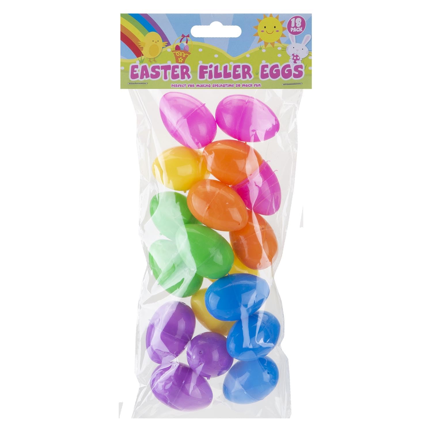 Vfm E-Store Multicolor - Easter Fillable Egg Hunt Set Egg Hunt Games Party Fun Events - 4.5Cm X 4.5Cm Multicolour X 18