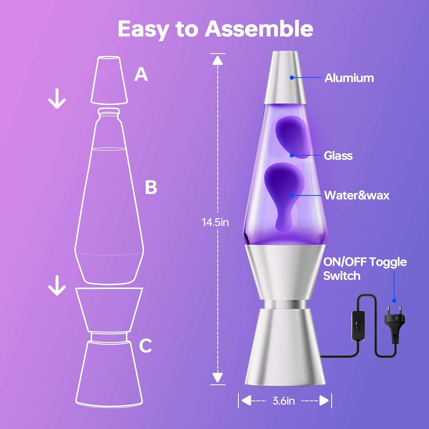 14.5 Inch LED Volcano Mood Lamp - Image 9