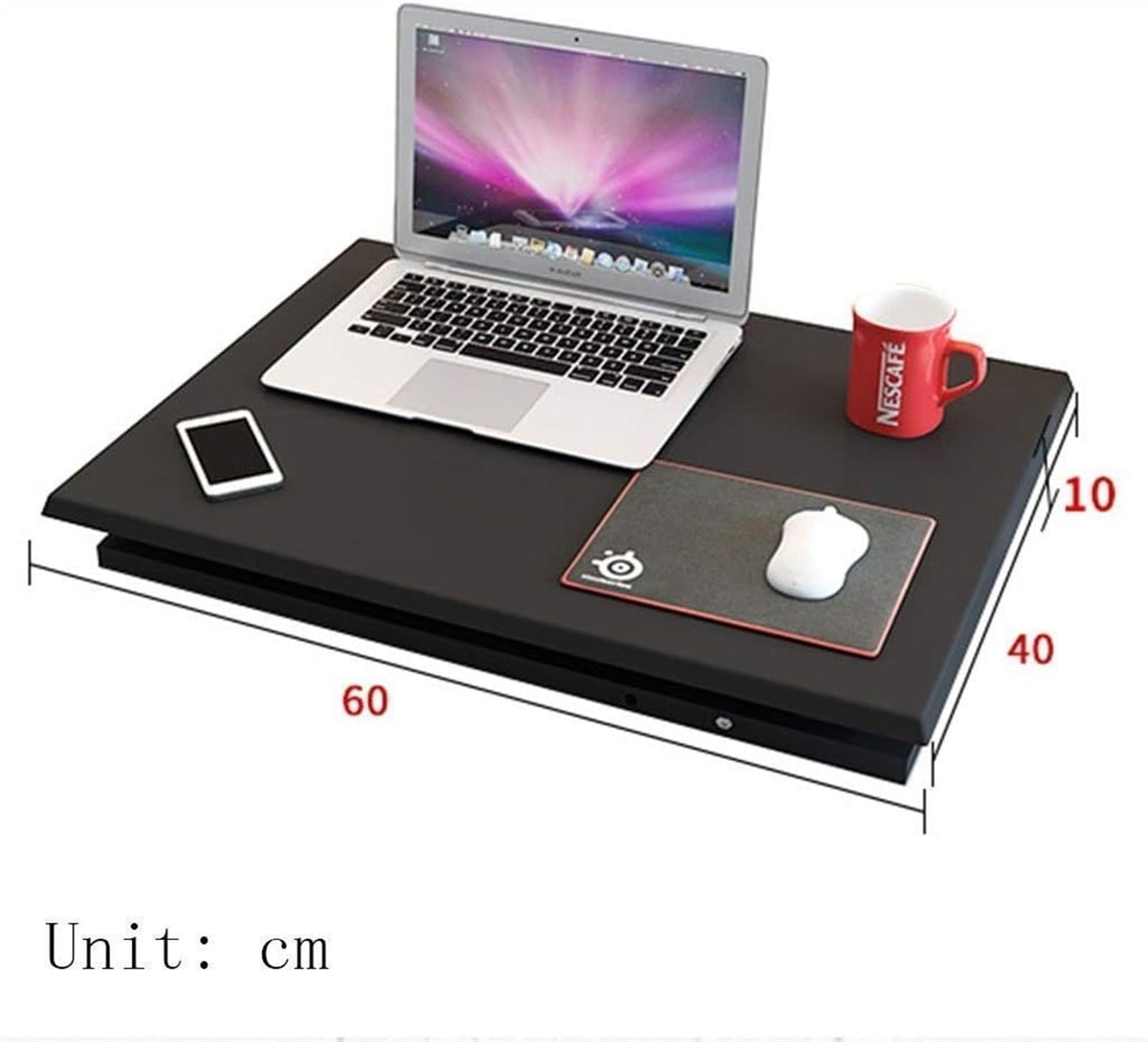 Supporto da tavolo regolabile for computer portatile, supporto mobile for laptop, seduto e in piedi, alternativa