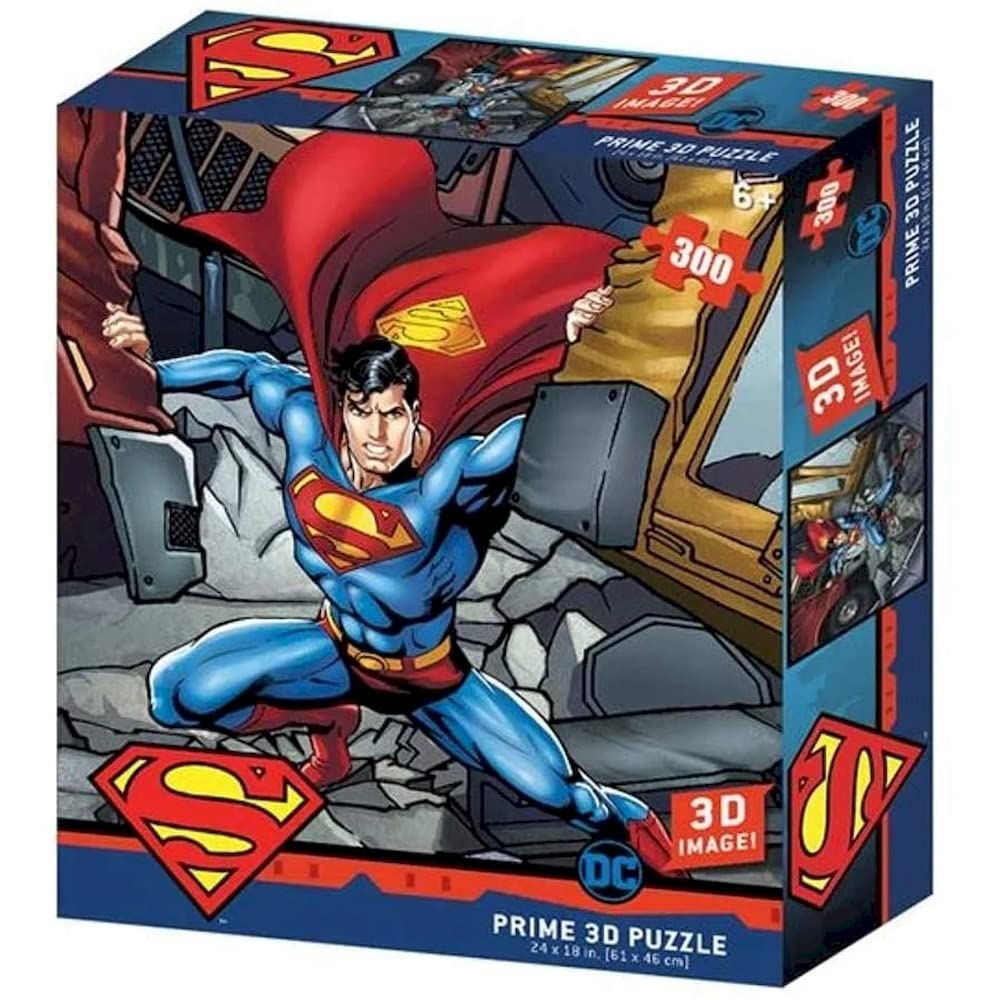Quebra-Cabeça 3D Superman Vs Electro DC Comics com 500 PCS