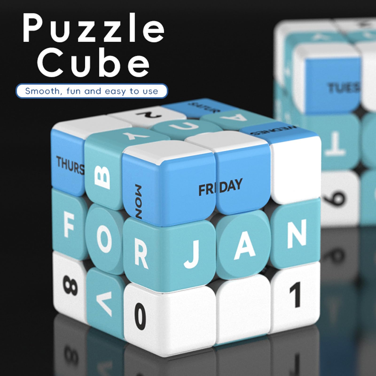 Amazon.com: Calendar 3x3 Speed Cube, UV Printing Cube Magic Cube