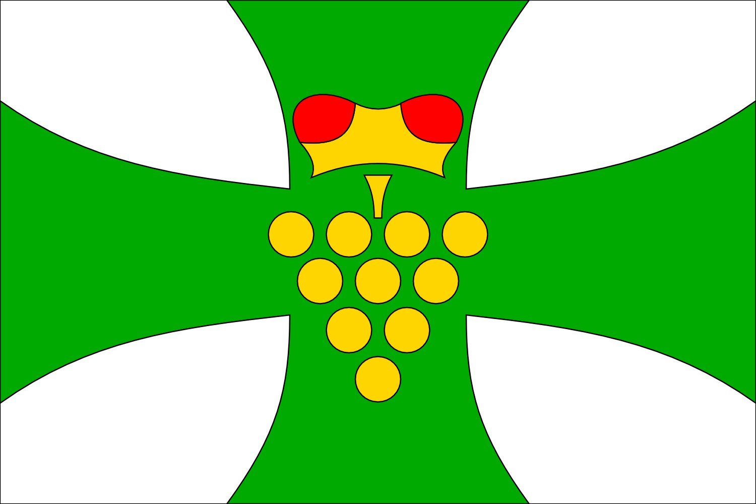 Drapeau Domanín municipal HO haut de gamme grand format tissu résistant