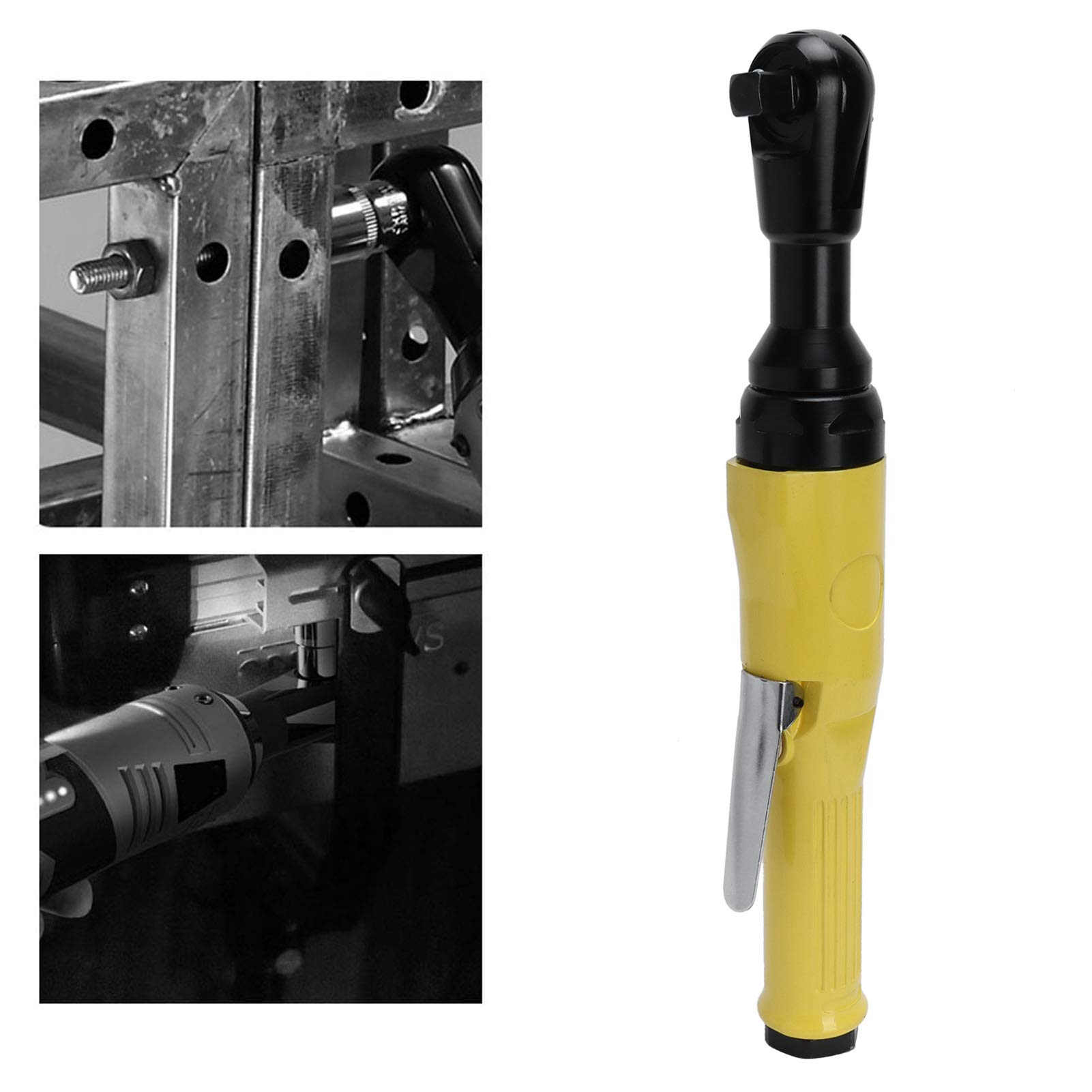 Chiave a cricchetto pneumatica da 1/2", leggera e compatta, per serrare e allentare viti, strumento di riparazione, in lega di zinco, 1 unità