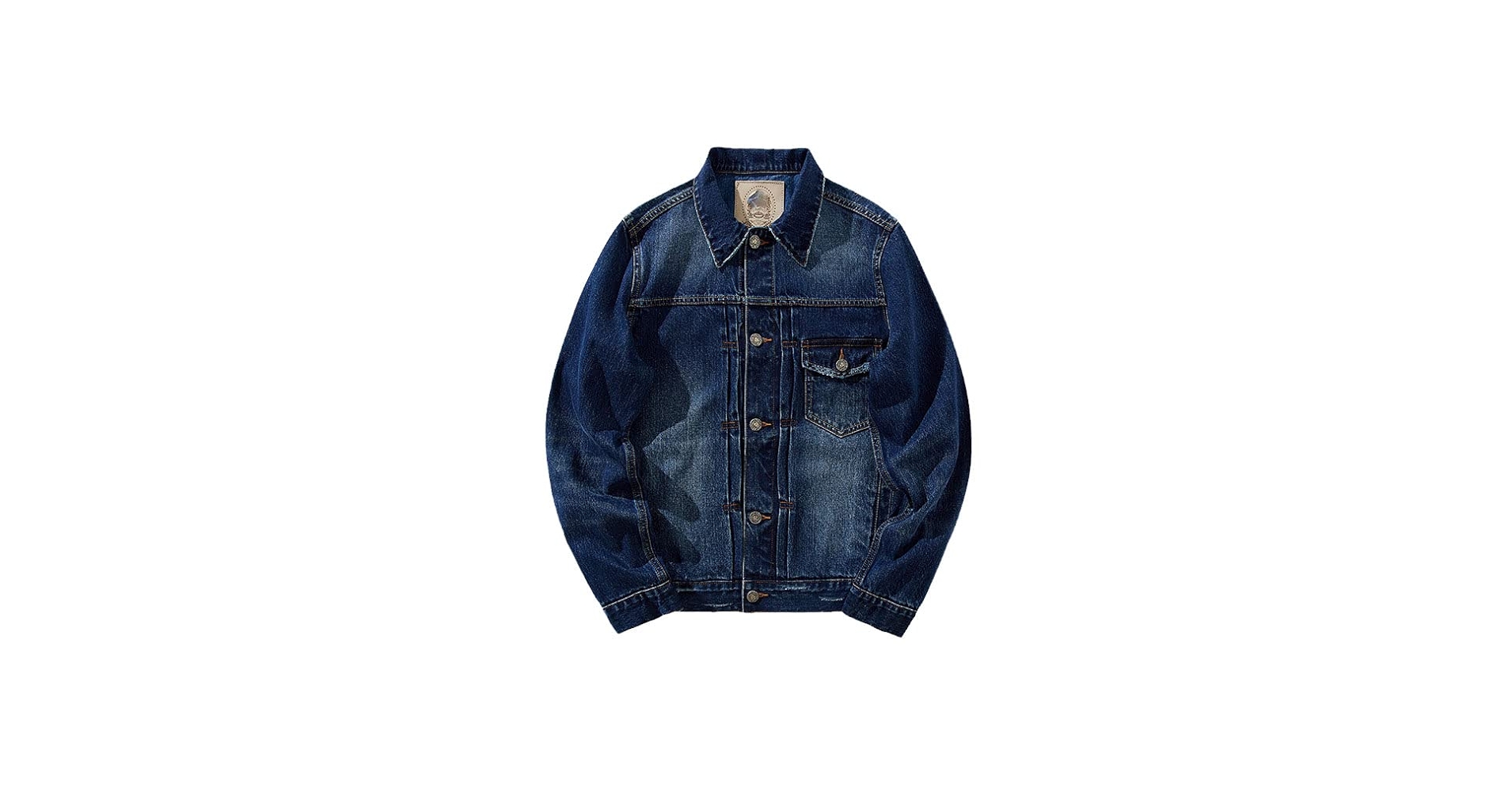 ジャケット・アウター denim docking tailored jacket archive JINFUHAO Retro Denim Jacket Japanese Vintage Trend Selvedge