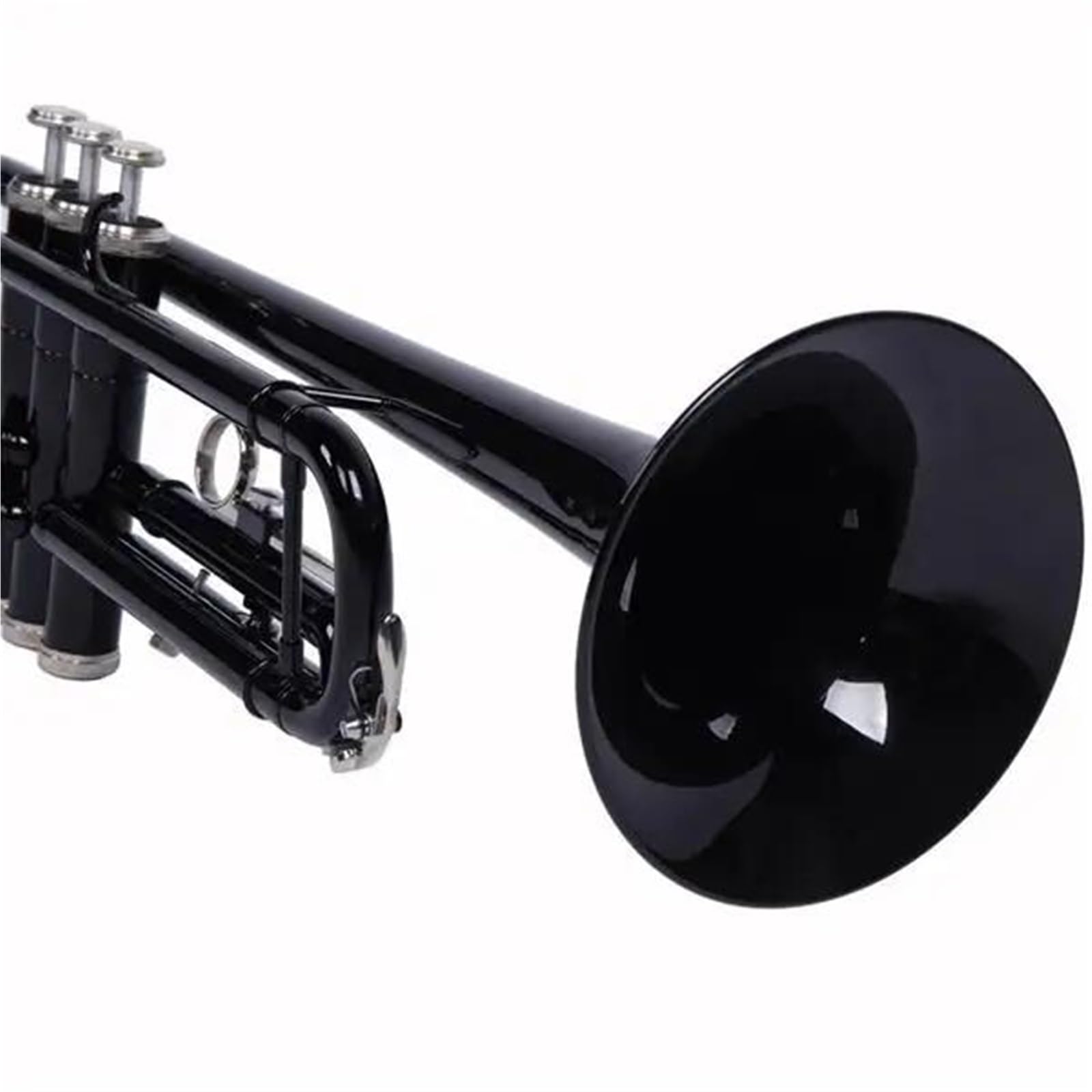 Trąbka Trąbka Niklowana Instrument Dla Początkujących Kolor Czarny Gra Na Płaskim Paśmie B