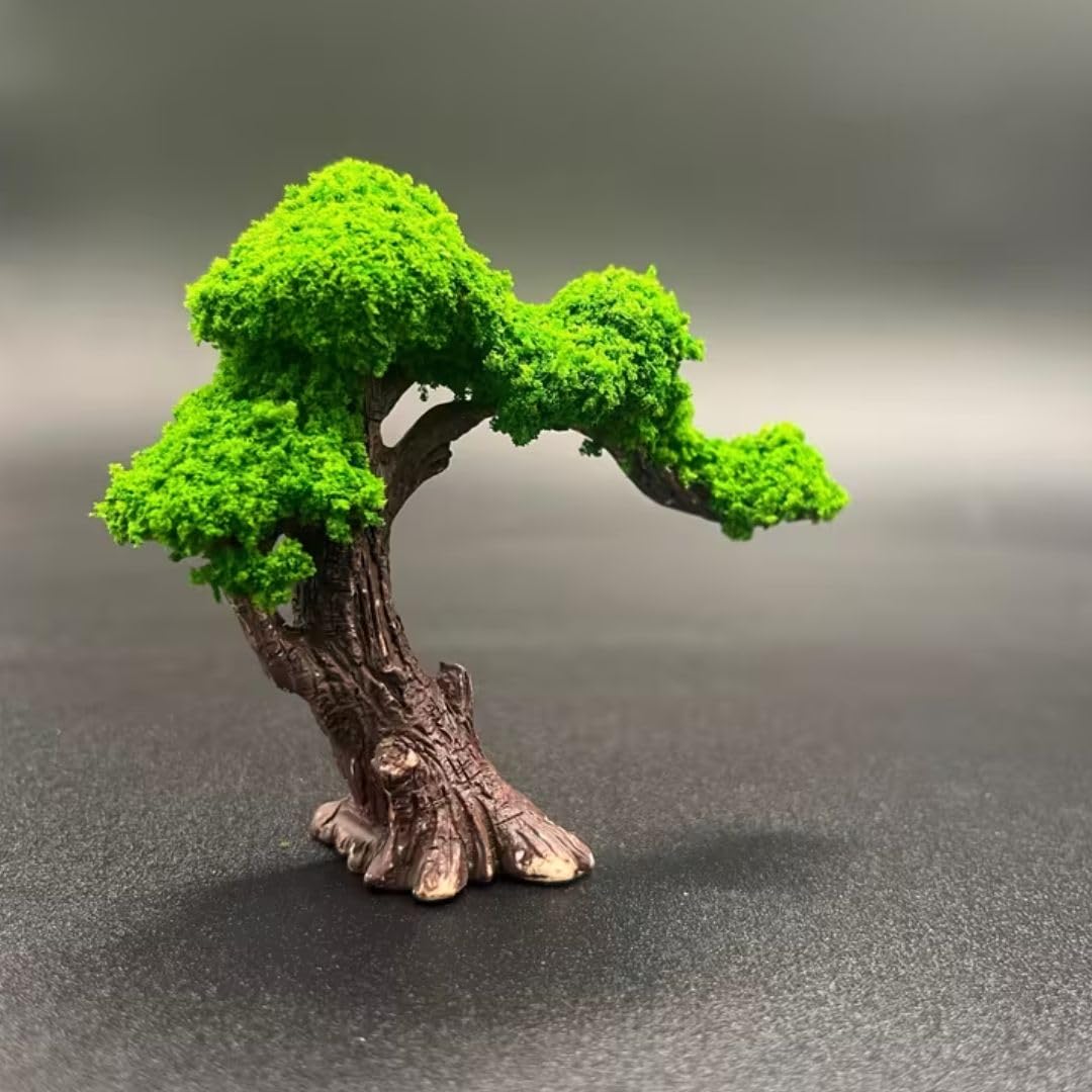 1 Pcs Resin Tree Miniature Showpieces Set | Decorative Figurines for Home Decor, Living Room, Table & Shelf Styling, Christmas & New Year Gifting