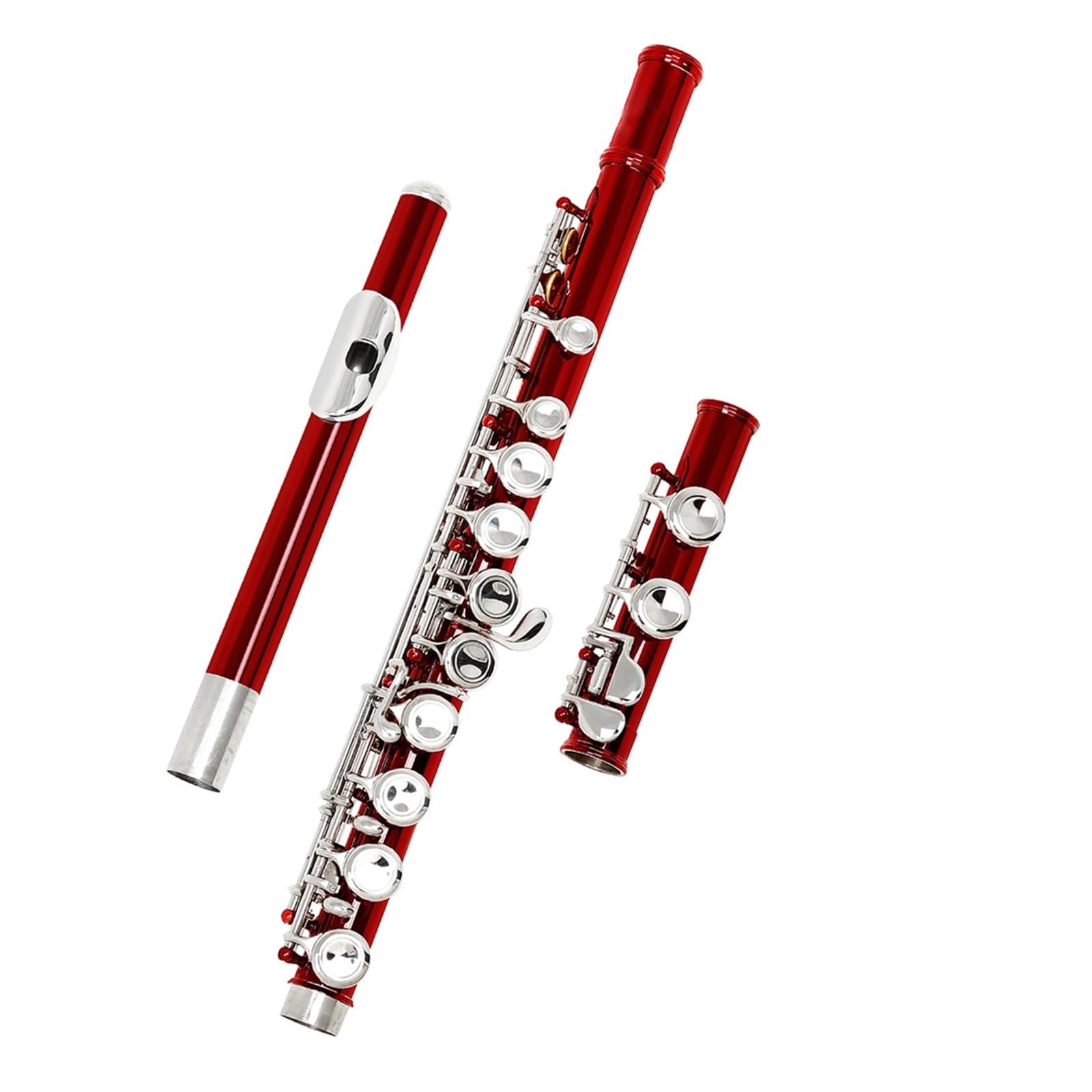 strumento flauto Strumento A Fiato Per Flauto Traverso Rosso In Cupronichel Da Concerto Occidentale Con Flauto A 16 Fori Con Custodia flauto traverso (Color : 01)