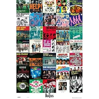 The Beatles – Singles – 61×91,5cm – AFFICHE/ POSTER roulé - Les Beatles, Paul McCartney, John Lennon, RIngo Starr, George Harrison