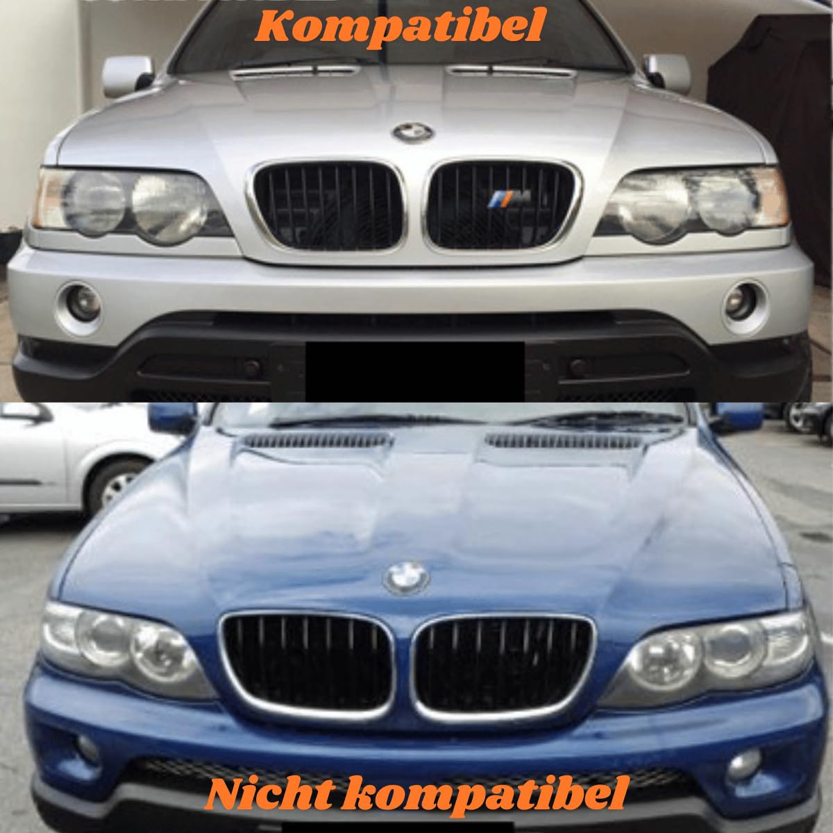 Angel Eyes Scheinwerfer Set in schwarz für BMW X5 E53 09.1999-10.2003