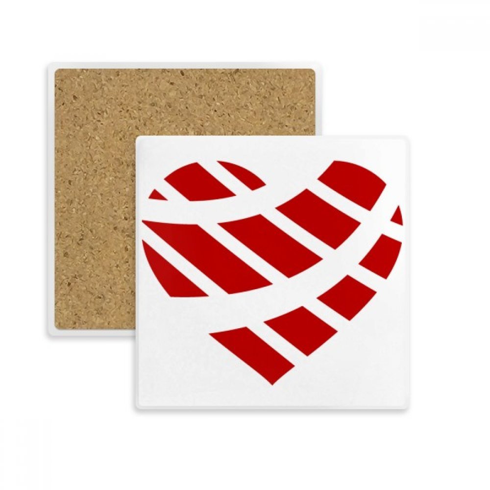 Coaster en forme de coeur rouge le cadeau idéal pour la Saint-Valentin