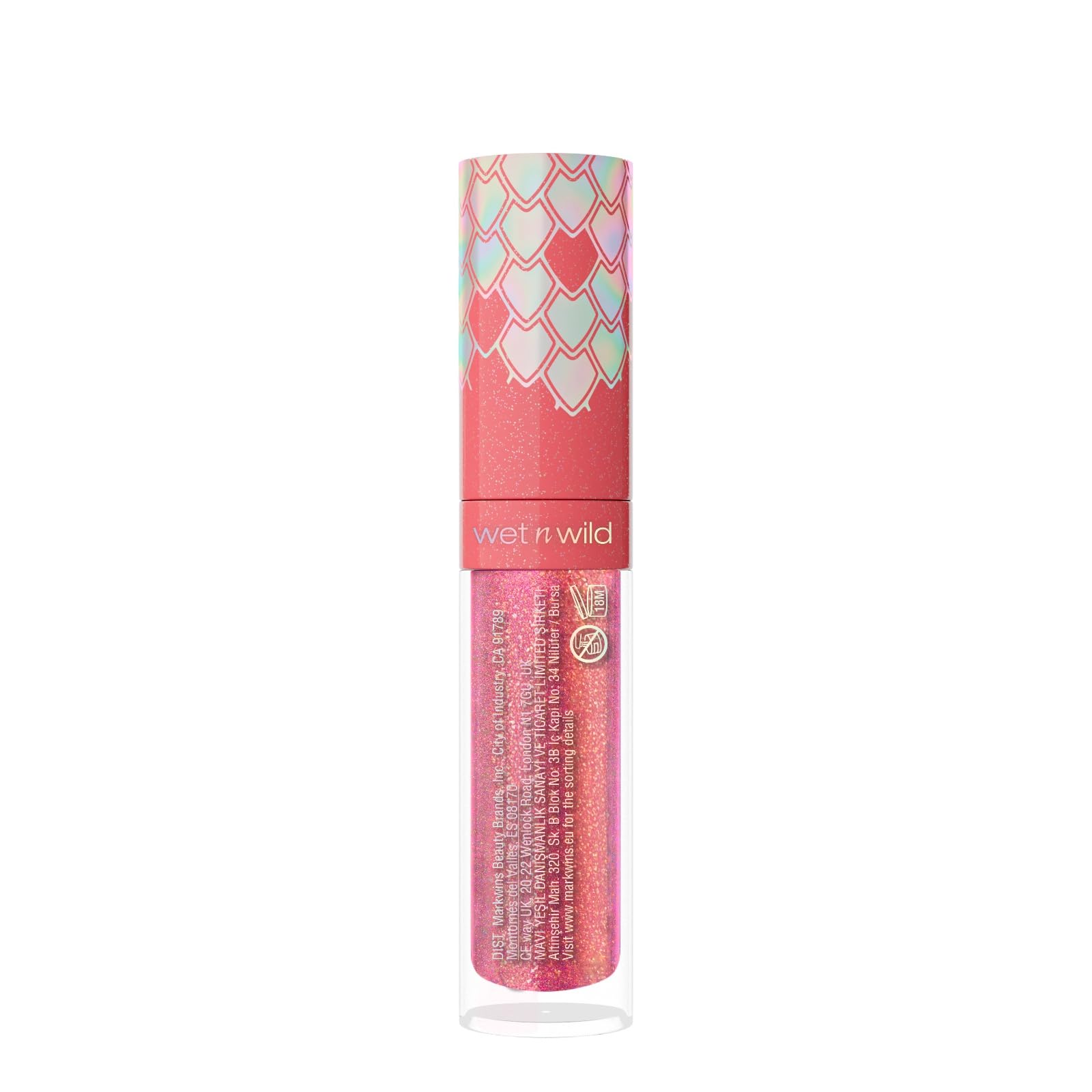 Wet n Wild Chameleon Chrome Lip Foil, Wyrazisty Błyszczyk do Ust z Odbijającym Światło Mieniącym Się Wykończeniem dla Wielowymiarowego Połysku, Nieklejąca, Gładka Formuła, Moonshift Bloom