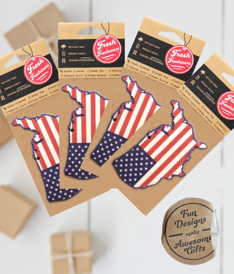 Image of Air Freshener Scented with Essential Oils (USA Map)