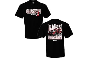 Ross Chastain #1 NASCAR 2024 Pit Stop Moose 2 Sided Trackhouse Racing T-Shirt