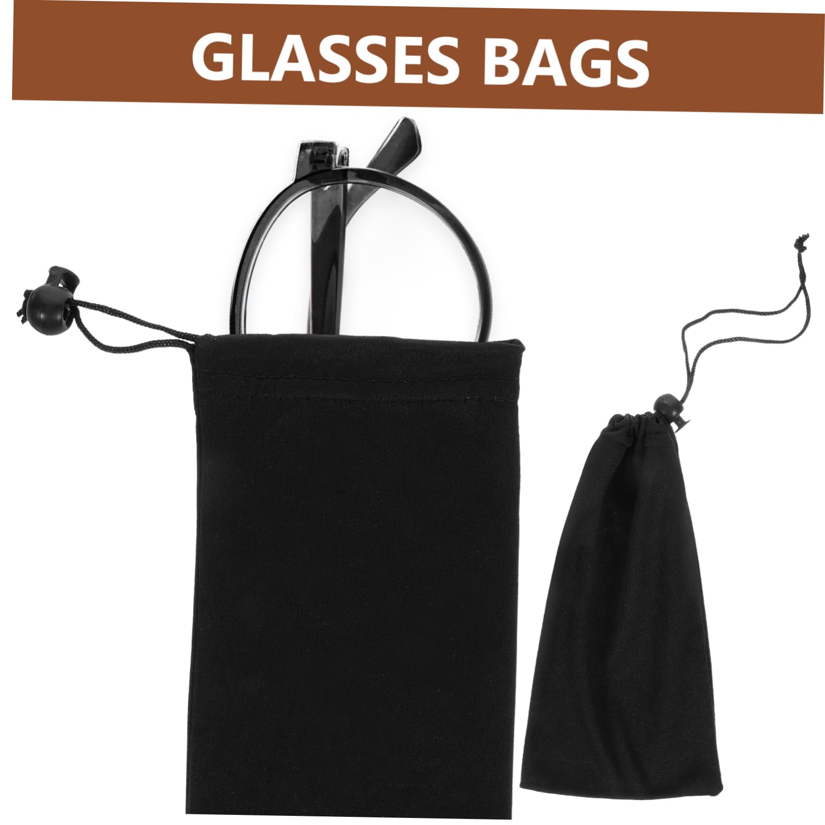 LIFKOME Aufbewahrungstasche Für Sonnenbrillen Sonnenbrillenschutzbeutel Aufbewahrungstasche Für Brillen Harte Brillenabdeckung Brillenschutztaschen Black Superfeine Faser