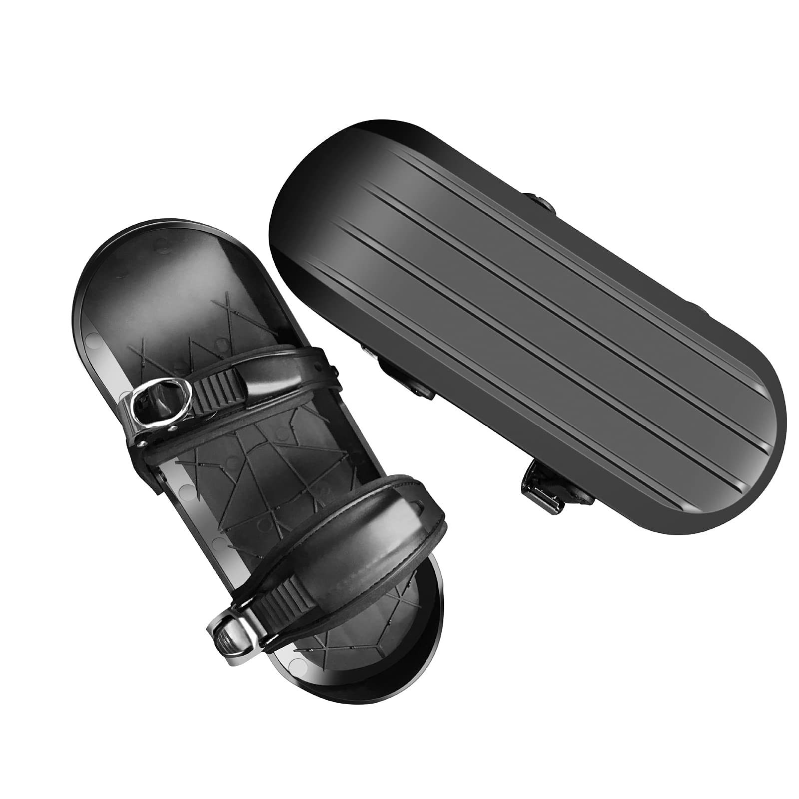Mini Patins de Ski Courts pour la Neige Universelle Mini Patins à Neige Courts Réglables Planches à Neige Chaussures de Ski Légères Taille pour Adultes Hommes et Femmes,Ordinary Models